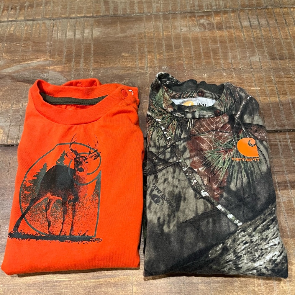 Carhartt long sleeve baby boy bundle 12M